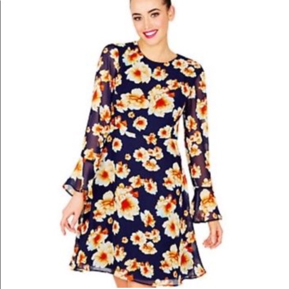 NWT Betsey Johnson Sz 2 Silky Dress - Picture 6 of 11